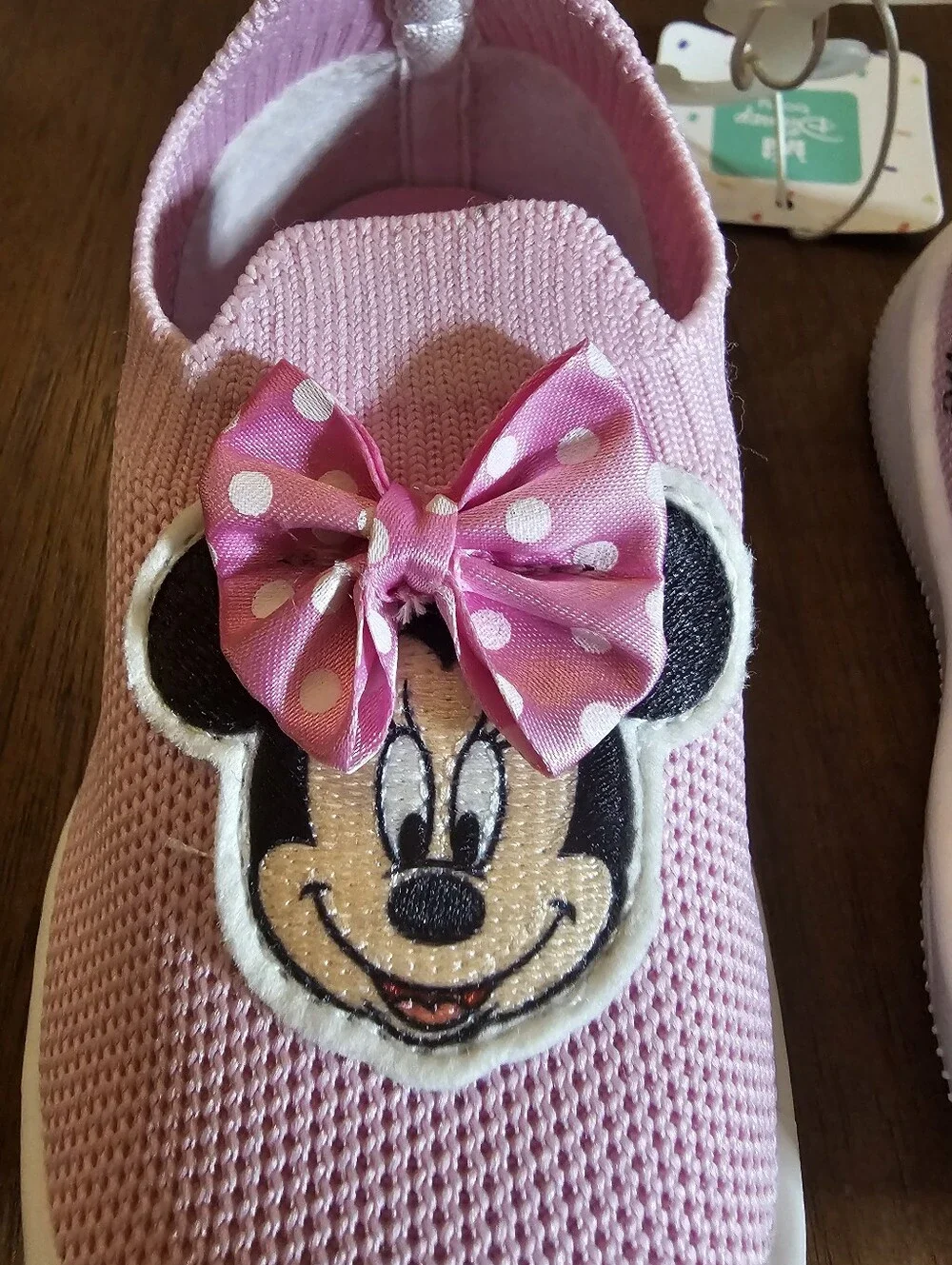 Disney Pink Minnie Mouse Mesh Slip-On Shoes